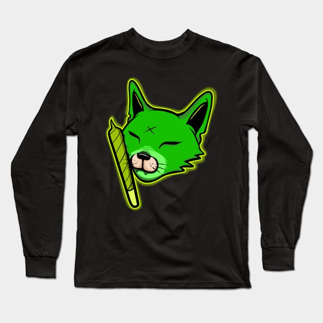 cat weed Long Sleeve T-Shirt by Behold Design Supply